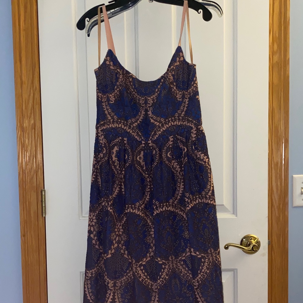 Bcbg Spaghetti Strap Lace Dress